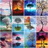 Full Round 5D Diamond Painting Scenery Tree Diamond Embroidery Cross Stitch Rhinestone Mosaic Home Christmas Decor Gift