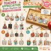 8pcs Inspirational Mini Key Chains Teacher Appreciation Bag Charm Key Ring  Souvenir
