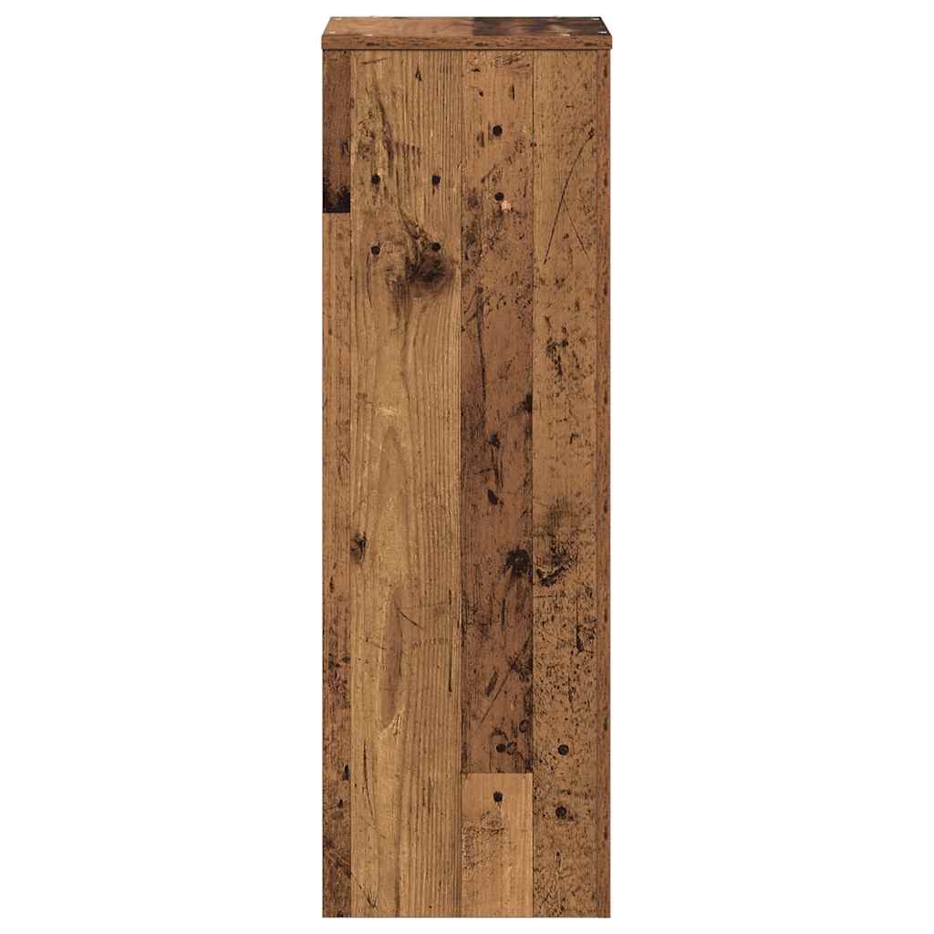 Plant Stand with Rustic Wood Look 33 x 33 x 100 cm Engineered Wood