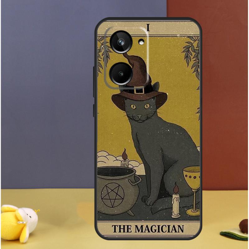 Moon Tarot Witch Cat For Realme C25s C21Y C33 C55 C11 C15 C30 C53 C51 GT Neo 5 GT3 GT5 9 10 11 12 Pro Plus Case