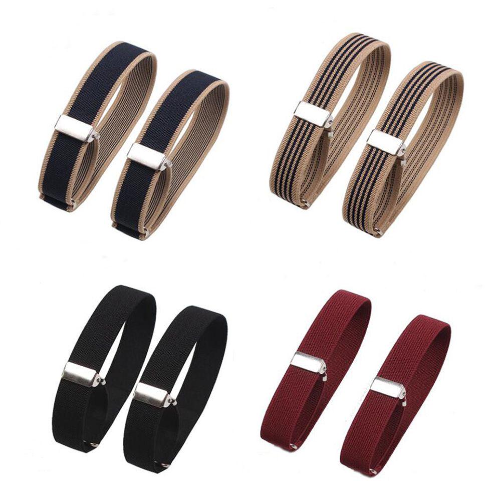 1 Pair Elastic Armband Shirt Sleeve Holder Women Men Fashion Adjustable Arm Cuffs Bands for Party Wedding Clothing Accessories