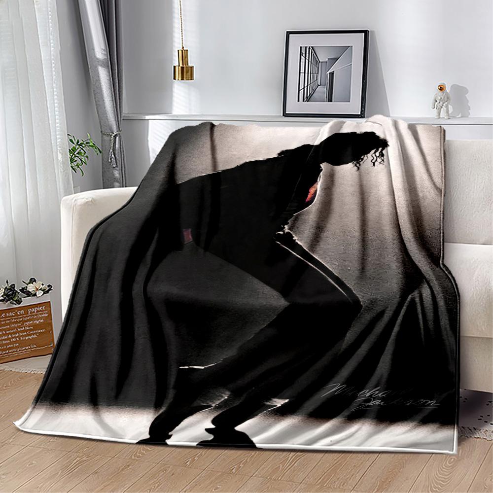 Michael Jackson 5 Blanket Warmthful Decor Great for Bedding Office Chair Sofa Four Seasons Multipurpose Digital Print