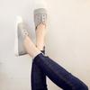 2025 Осень Новые Слипоны для Влюбленных Холщовые Туфли Женские На Все Случаи Жизни Тренд Белые Туфли Летние Студенческие На Плоской Подошве Повседневные Мужские Кроссовки