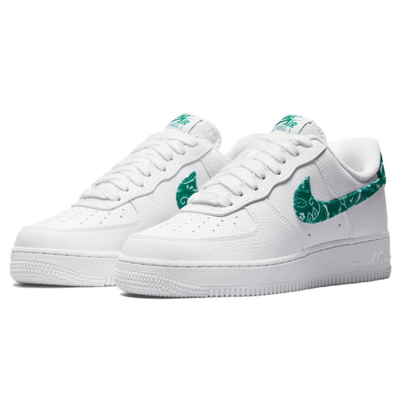 Nike Женские кроссовки Air Force 1 Low '07 Essential Белый Зеленый Пейсли DH4406-102