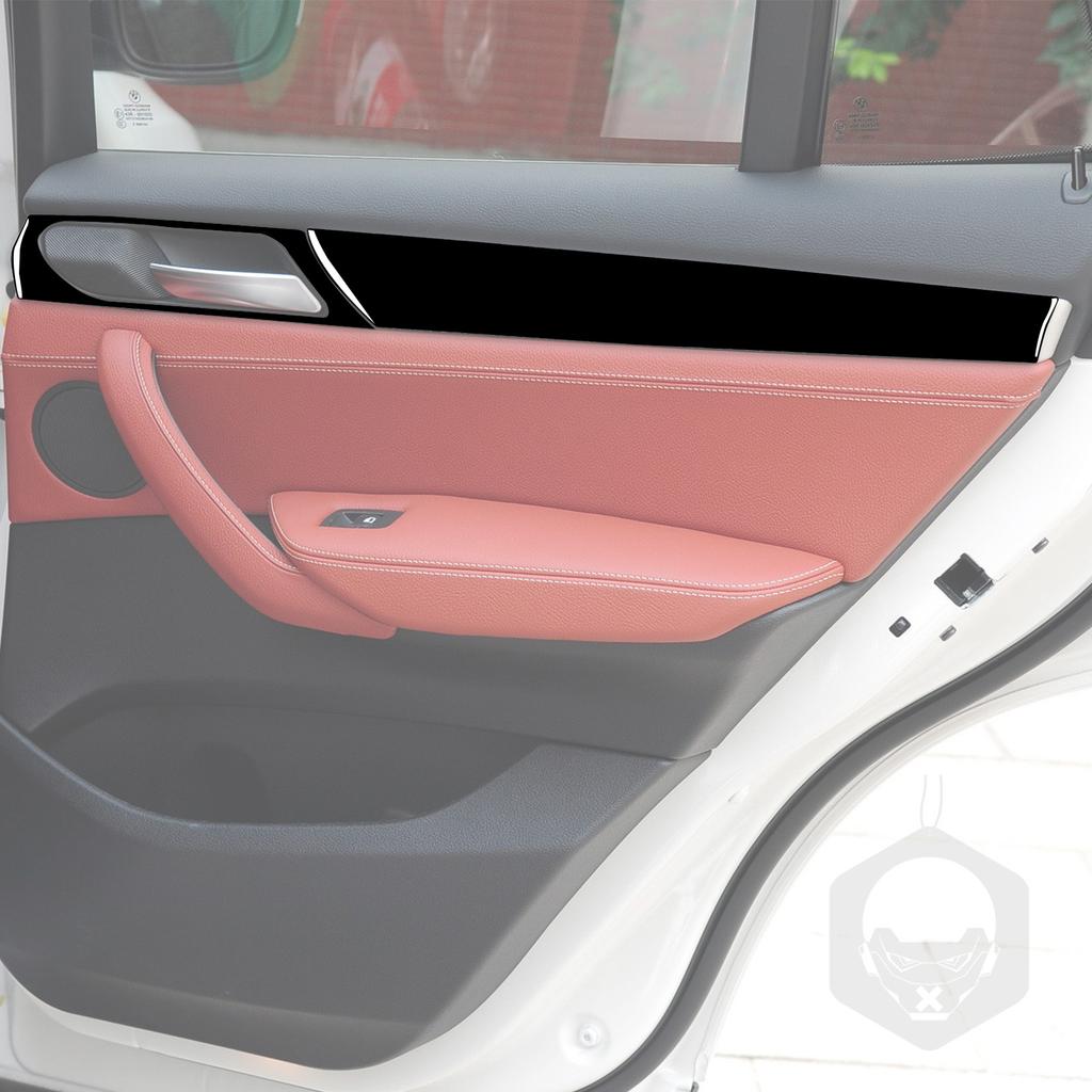 dsgur6 For BMW X3 F25 2011-2017 X4 F26 2014-2017Car Accessories Piano Black Interior Air Vent Taillight Console Trim Modified Sticker