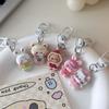 Animal Rabbit Doll Key Chain Cartoon Bear Bag Pendant Cute Funny Cat Key Ring Schoolbag Pendant