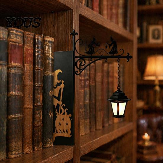 Уютный теплый свет для чтения у кровати, декоративный свет для книжной полки, винтажный фонарь для библиотеки, освещение для книголюбов, светодиодный, регулируемый, металлический, для спален