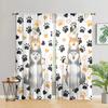 2 Pieces, Cute Dog Pattern Curtains - Suitable for Living Room, Bedroom, Kitchen and Home Decoration - Add Decorative Fun.