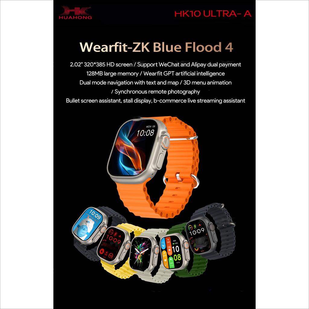 2024 Новые умные часы HK10 ULTRA-A с экраном Amoled, локальный музыкальный альбом, NFC TWS, умные часы для мужчин и женщин
