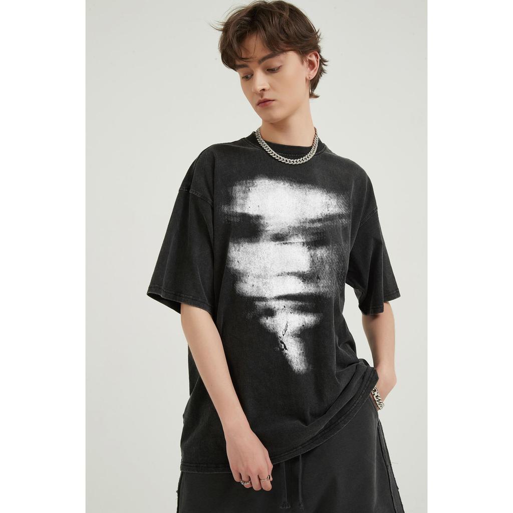 Футболка унисекс с рисунком Streetwear Face Shadow 2024