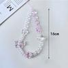 Detachable Love-heart Butterfly Phone Keychain Cartoon Phone Chain Wrist Strap  for Women Girls