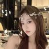 Leaf Design Elf Rhinestone Headband Exquisite Bride Shiny Hair Hoop Hair Jewelry Accessories