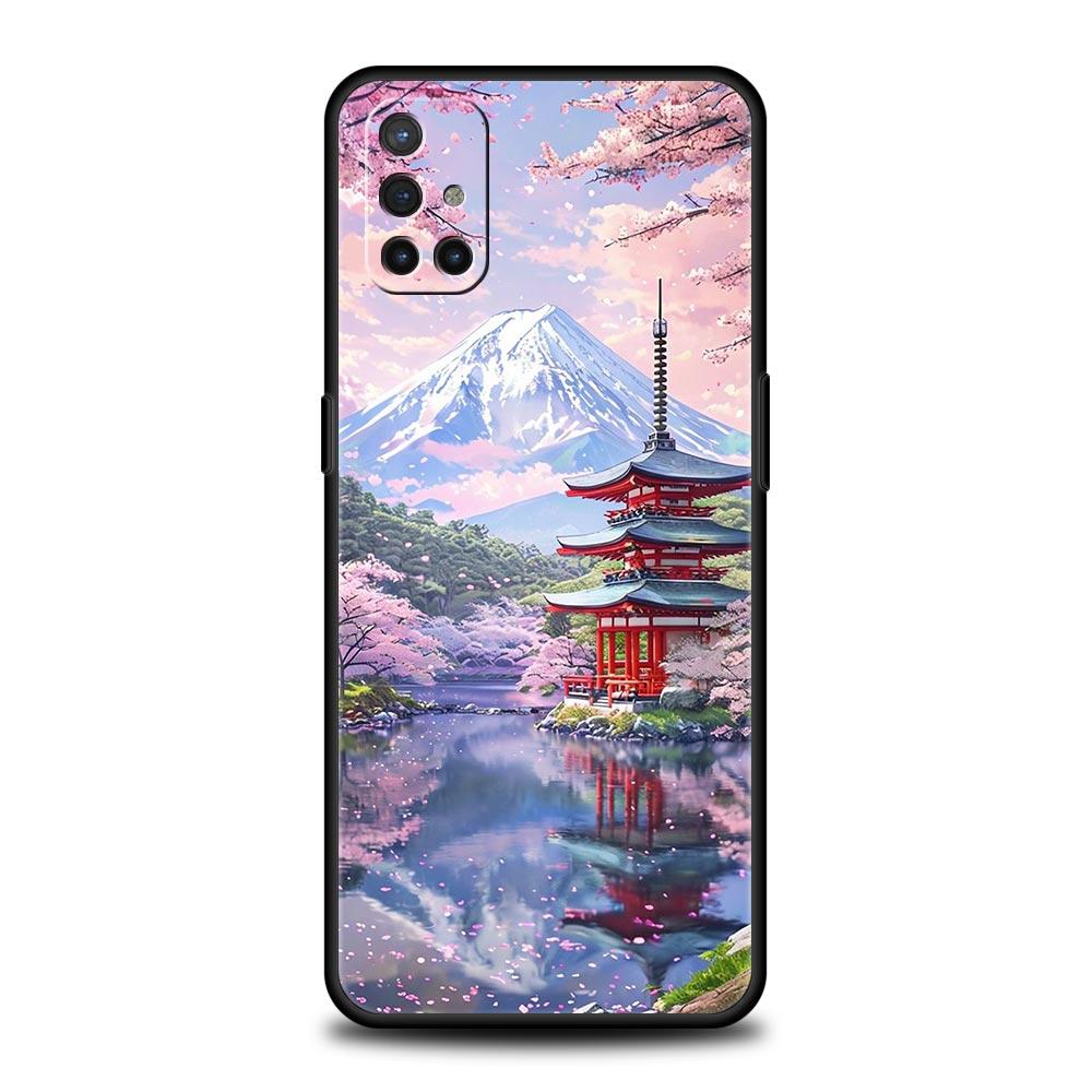 Розовый горный закат Чехол для телефона для Oneplus 13R 13 12R 11 10T 10R Nord N100 N200 N10 10 9 9R 9RT CE 3 2 Z Pro 5G Мягкая ТПУ обложка