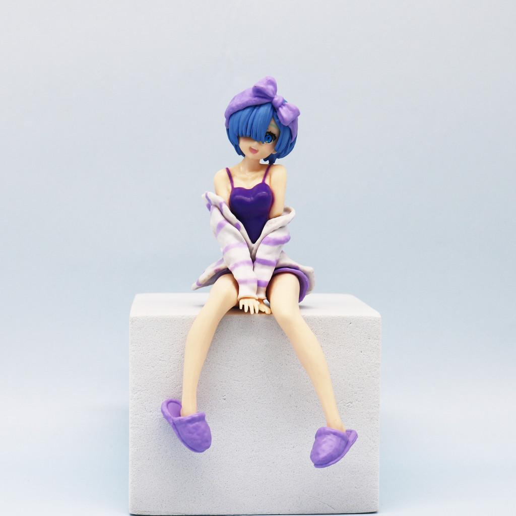 Рем Рэм ПВХ Фигурка 14см Аниме Коллекционная Мультяшная Домашняя Одежда Украшение