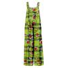 Women's Jumpsuit Halloween Print Casual Loose Vintage Shoulder Strap Cotton Linen