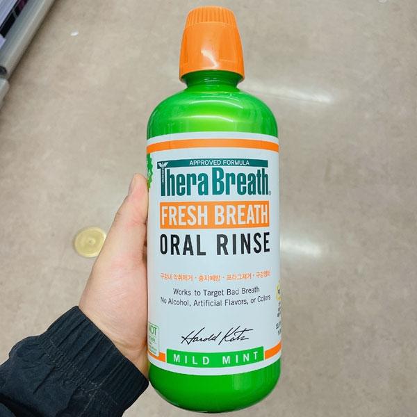 TheraBreath Oral Rinse Mild Mint 1L