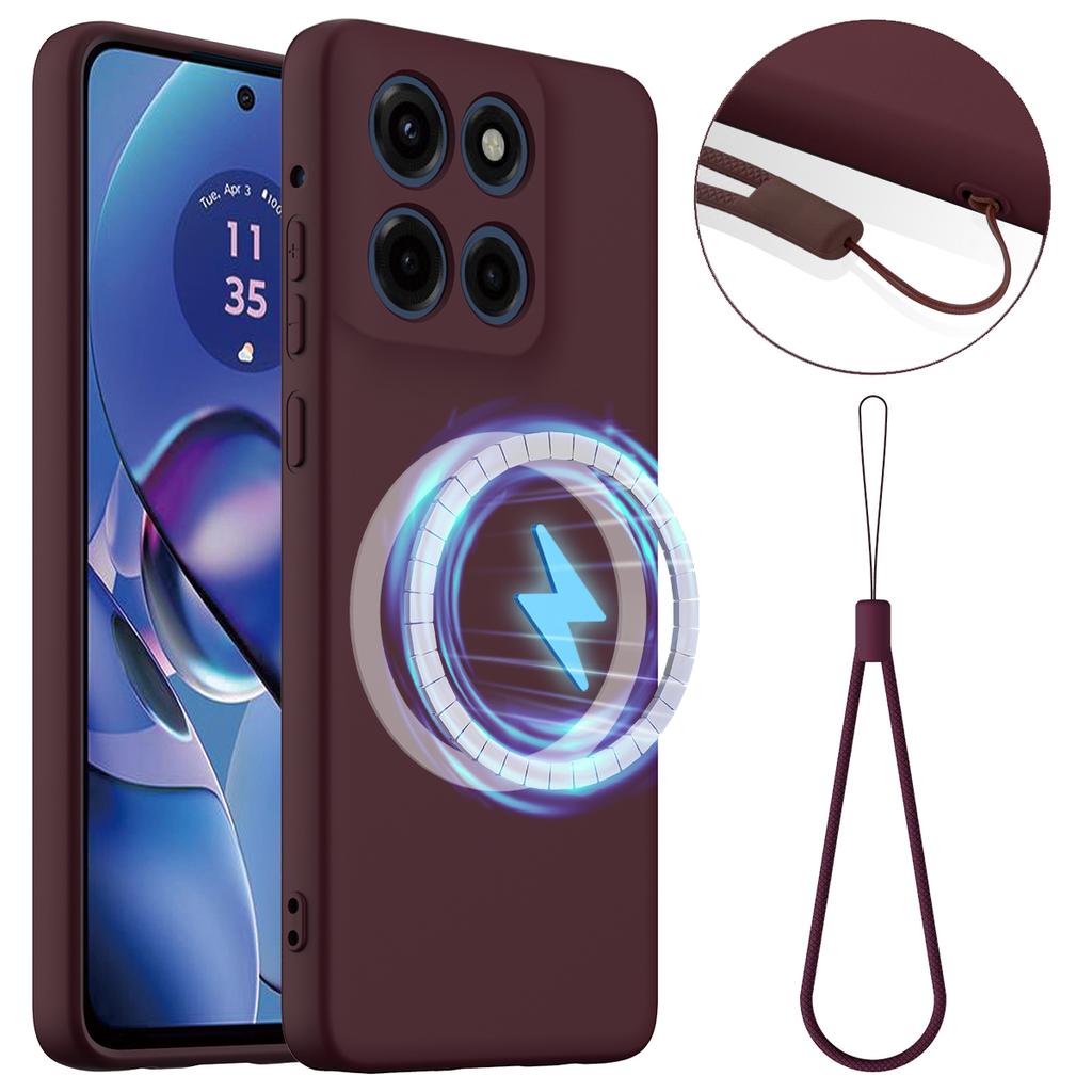 For Motorola Moto G Stylus 5G (2025)/Motorola Edge 60 Stylus 5G Case Compatible with MagSafe Anti-Drop Liquid Silicone Phone Cover