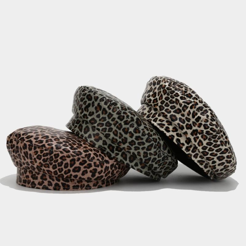 Унисекс Простой Берет Кепка Шляпа Художника Берет Кепка Пекаря для Прогулок по Улице ПУ Плоская Шляпа Фото Реквизит