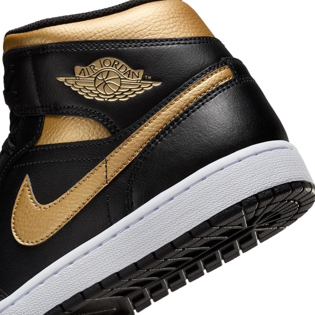 DQ8426-071 Nike Air Jordan 1 Mid Черный Металлик Золотой (Мужской)