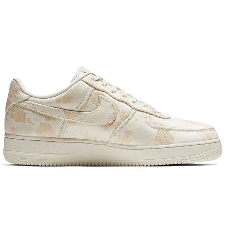 Nike Air Force 1 Low Сатиновые Цветочные Бледно-Слоновой Кости AT4144-100