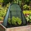 Pop Up Plant Sunshade, with Zipper Easy Access Breathable Mesh Cover, Ground Nails Fixing Shade Tent, Protects Outdoor Plants from Sun Birds Small