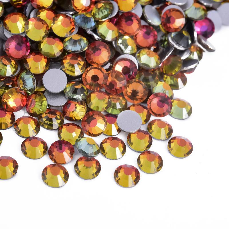 Flat Bottom Diamond, Manicure Diamond Glass, Crystal Round Mobile Phone Accessories, Sticker Diamond Diy Rhinestone Jewelry Accessories