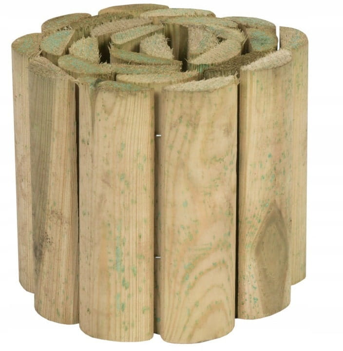 Wooden Palisade Garden Border 4.6x40x200 cm
