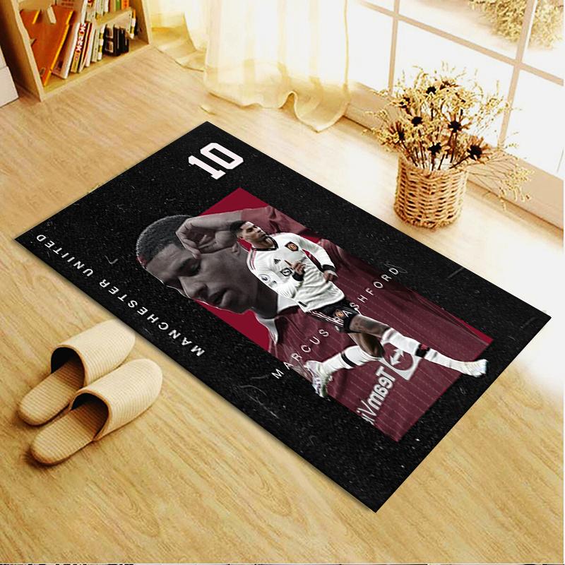 Marcus Rashford Carpet Rug for Living Room Bedroom Home Sofa Decoration,Kids play Non-slip Floor Mat