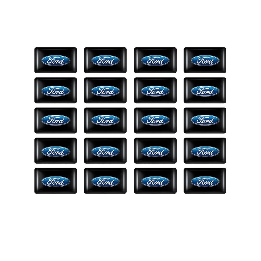 AKN1 10/20pcs Car Interior Sticker Home Office School Computer Badges For Ford Ranger Focus Mustang S-MAX Transit Mondeo Fusion Fiest