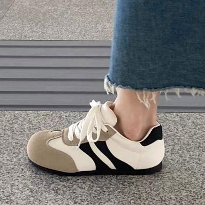 Ретро универсальные легкие кроссовки на плоской подошве для женской осени 2025 года, новый тренд американской кэжуал обуви для скейтборда