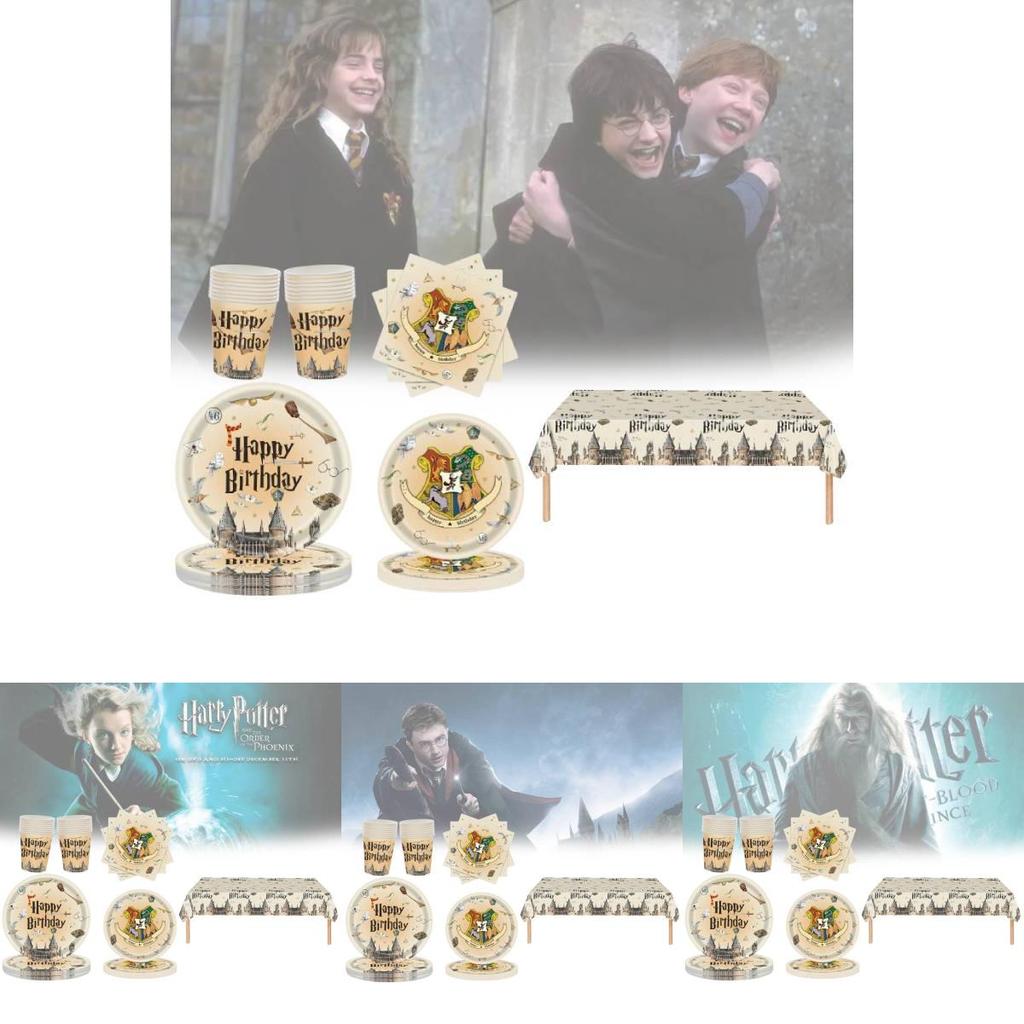 Magical Harry Potter Themed Party Disposable Tableware For Kids Birthday Celebrations