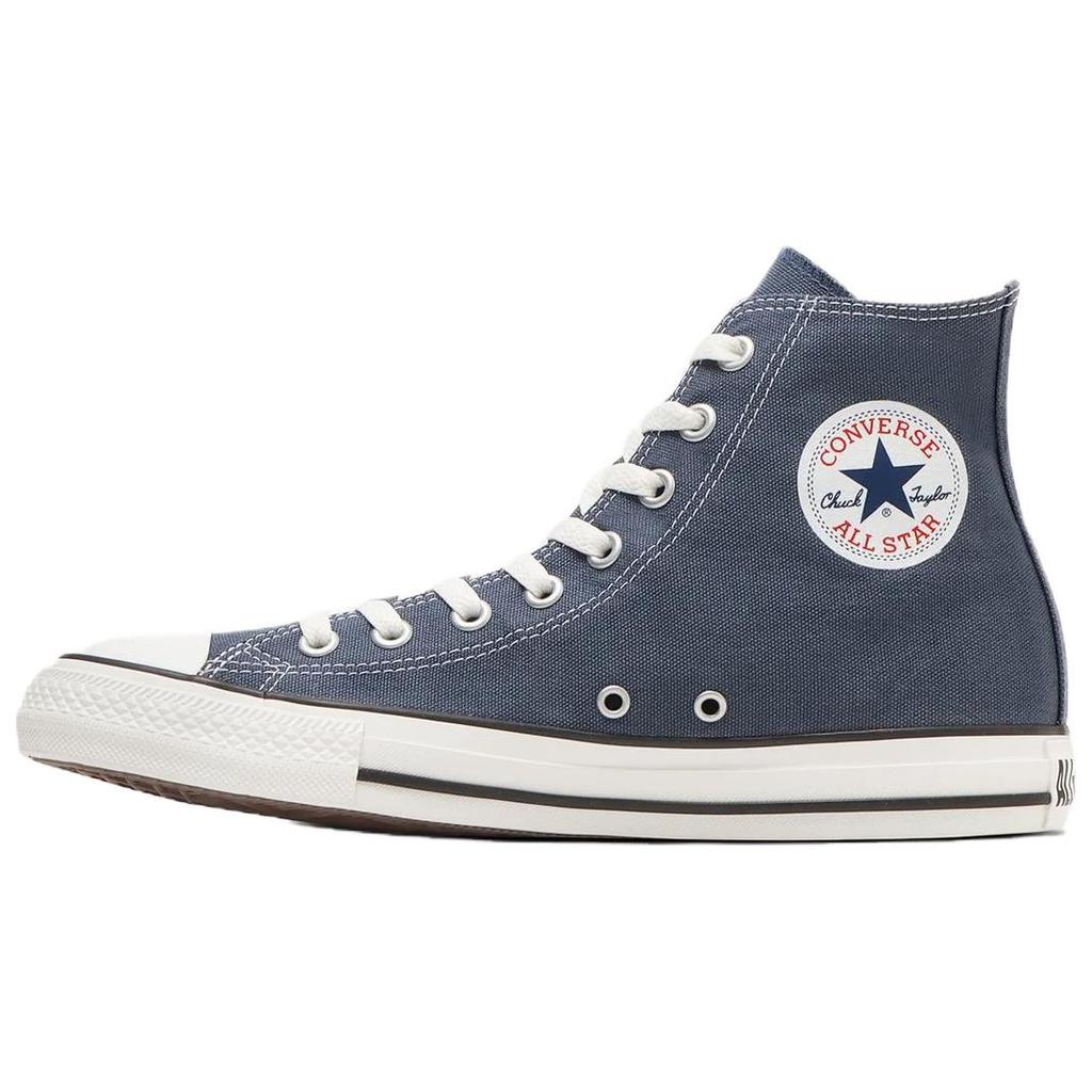 Converse Кеды All Star Высокие Дышащие Удобные Холщовые Унисекс Сине-синие 31316884