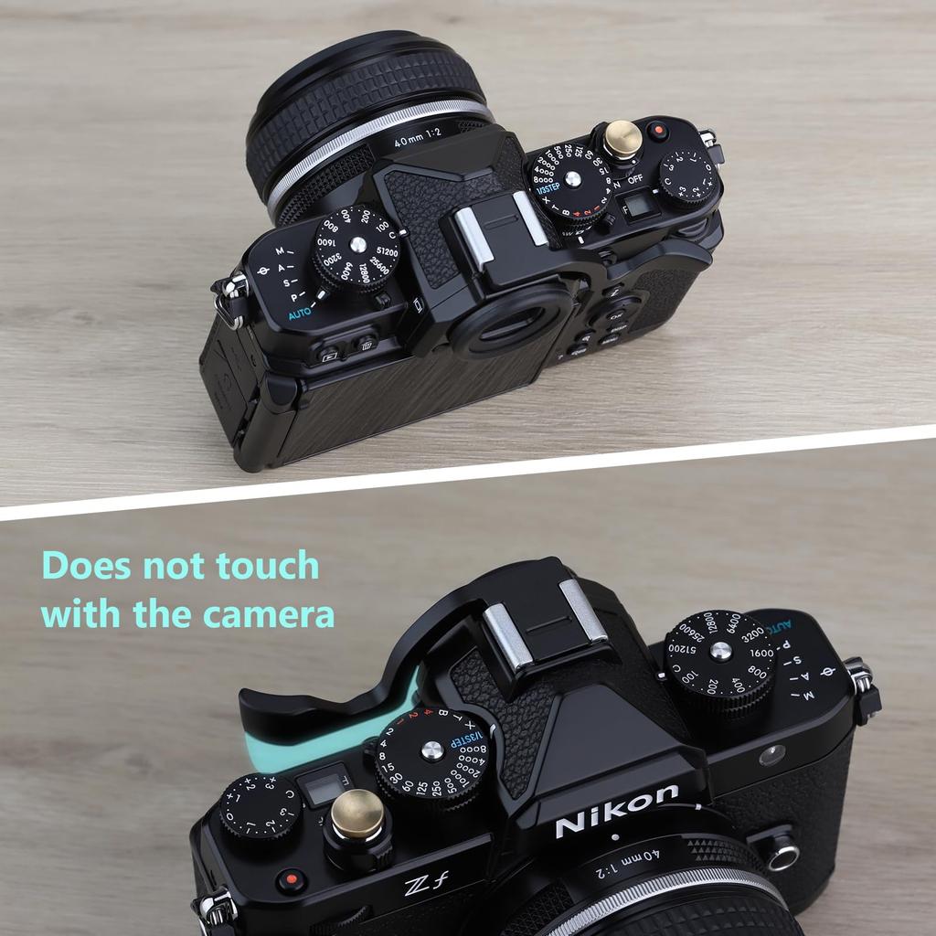 Haoge Metal Thumb Up Rest Hand Grip Nikon Zf ZF Camera Accessories Black Hot Shoe Thumb Up THB-ZF-B