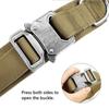 Adjustable Tactical Dog Collar Dog Leash Military Nylon Buckle with Control Handle for Dog Training