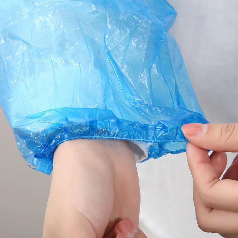 100 шт. защитные водонепроницаемые одноразовые пластиковые нарукавники нарукавники Utilidades Domesticas аксессуары для уборки дома