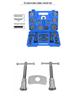 22-Piece Brake Caliper Piston Retraction and Pad Replacement Tool Set