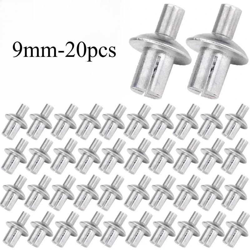 Creamily 50 шт./100 шт. Заклепки с алюминиевым сердечником, молотковая забивка, раскладные, с круглой головкой, вытяжные крепежные элементы, ударные заклепки, винты