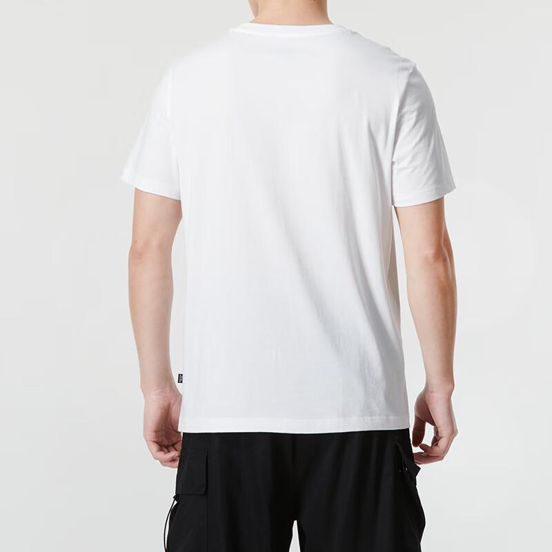 Puma Футболка с коротким рукавом и принтом букв, спортивная, для бега, мужская, белая 685657-02