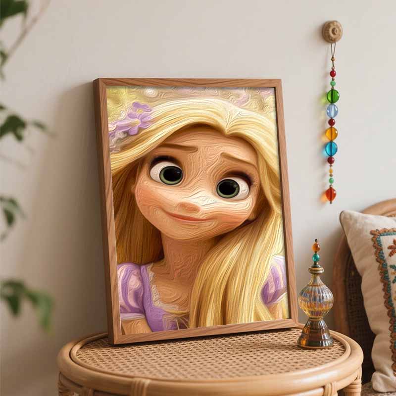 Disney Рапунцель Раскраска по номерам Набор для рисования по номерам Холст Рисование по номерам DIY Картина Декор для дома Портрет принцессы Арт Ремесло Подарок Набор для рисования на стене