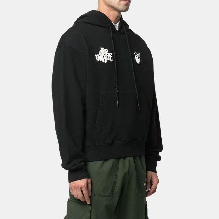 OFF WHITE Толстовка Мужская Черная SS21 OMBB037S21FLE0061001