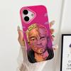 Jaden Smith Jelly Double Layer Rose Red Mobile Phone Case for iPhone 17 16 15 14 13 12 11 Air Pro Max Plus Protective