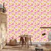 Powder pink, white and coral flowers wallpaper for living room and bedroom 50x1000