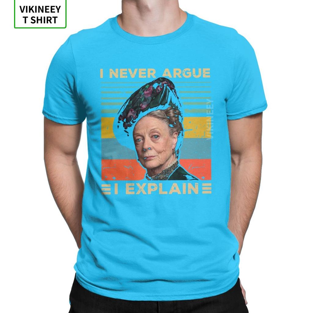 Men Downton Abbey Violet Crawley T Shirt Dowager Maggie England London Smith Cotton Tops Short Sleeve Tees Plus Size TShirts