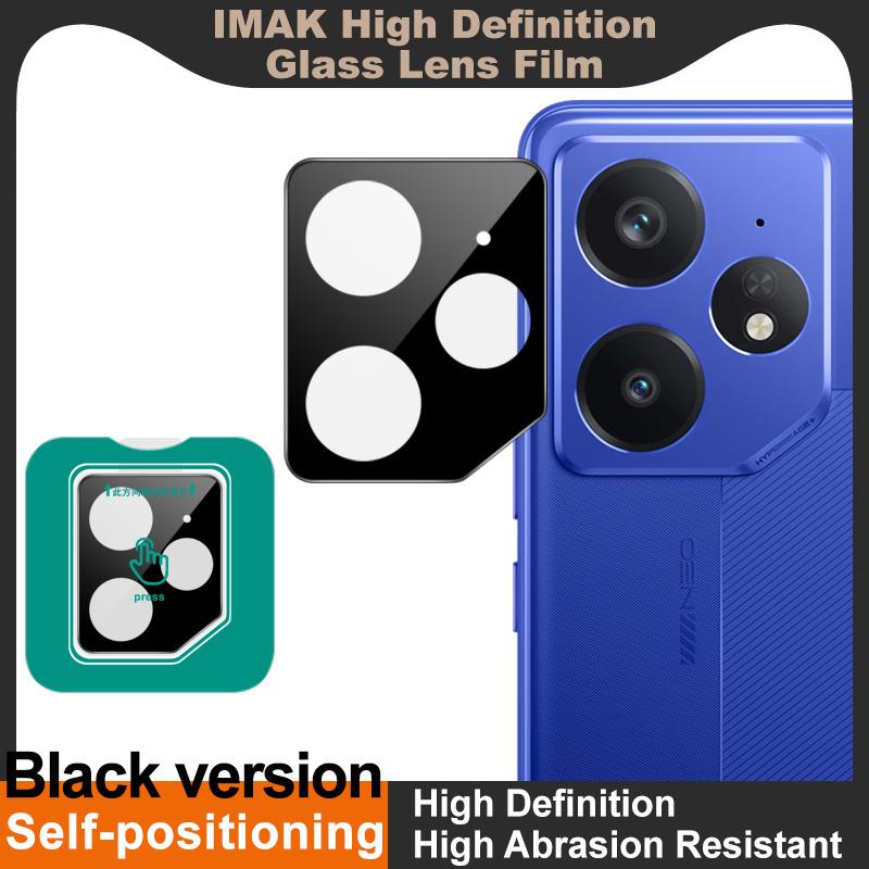 Для Realme Neo7 5G стекло IMAK черная версия Высокое разрешение стеклянная пленка для объектива самопозиционирующаяся версия