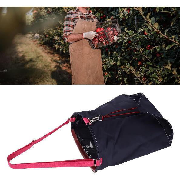 Fruit Picking Bag, Garden Apron Lightweight Vegetable Picking Apron 600D Oxford Cloth Versatile for Outdoor