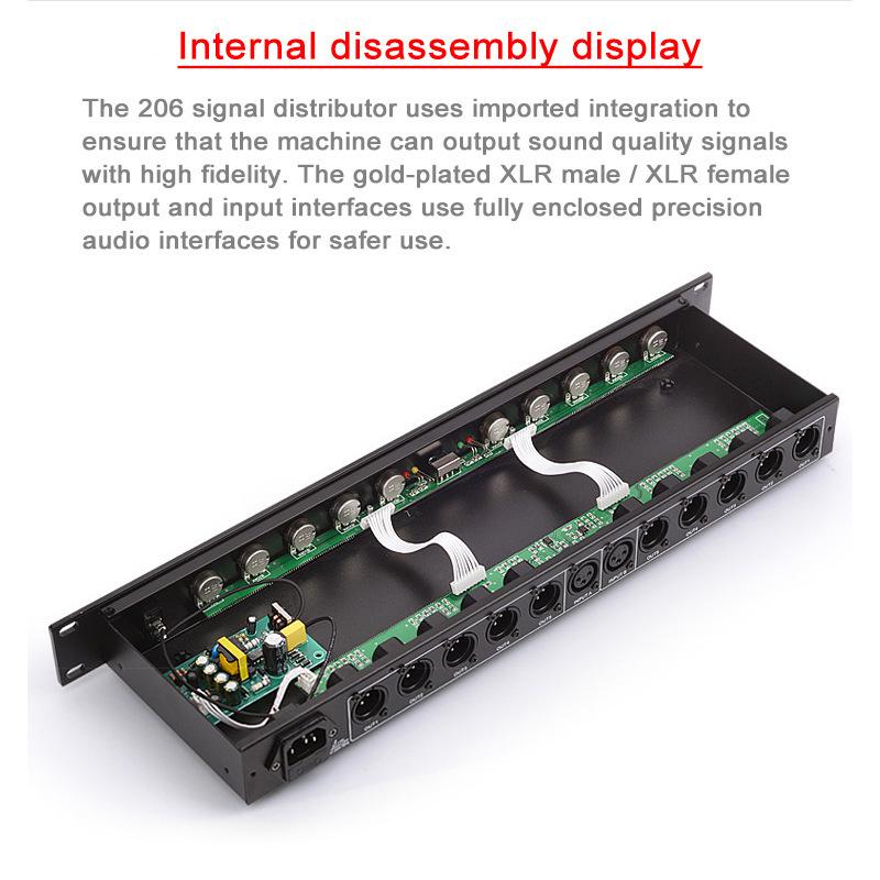 8Recordio GAX-234XL Профессиональный 2/3-полосный электронный кроссовер для сцены и KTV.