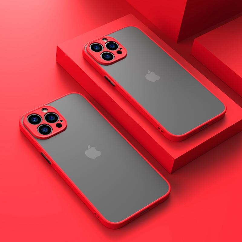 Роскошный противоударный матовый чехол для телефона Iphone 13 12 11 Pro Max Xr Xs X 7 8 Plus Se 2020 2022, мини-бампер, жесткий прозрачный чехол из ПК