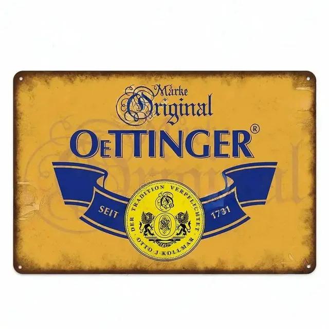 Винтажные металлические жестяные таблички Плакат Erdinger Veltins Настенное украшение Железные художественные постеры для мужской пещеры Дом Кафе Сад Клуб Бар Ретро