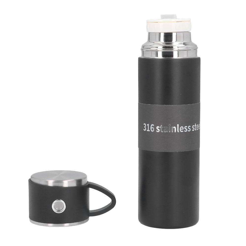 Large Capacity Outdoor Thermos Double Wall Rustless Steel Vacuum Cup Portable Leakproof Drinking Cup Outdoor Sports