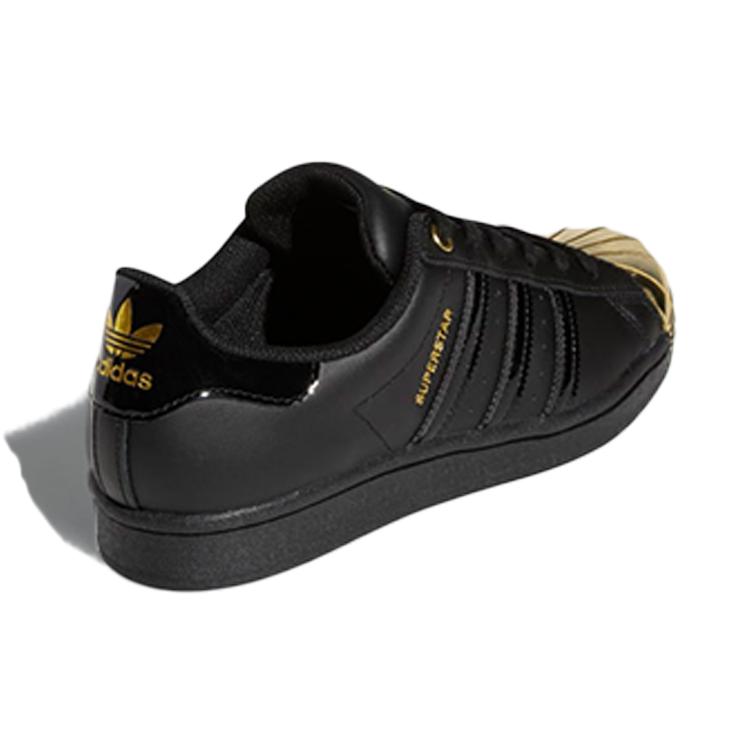 adidas Женские Superstar Metal Toe 'Black Gold Metallic' Женские FV3305